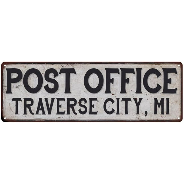 Mi Post Office Personalized Metal Sign Vintage 106180011014 Detroit